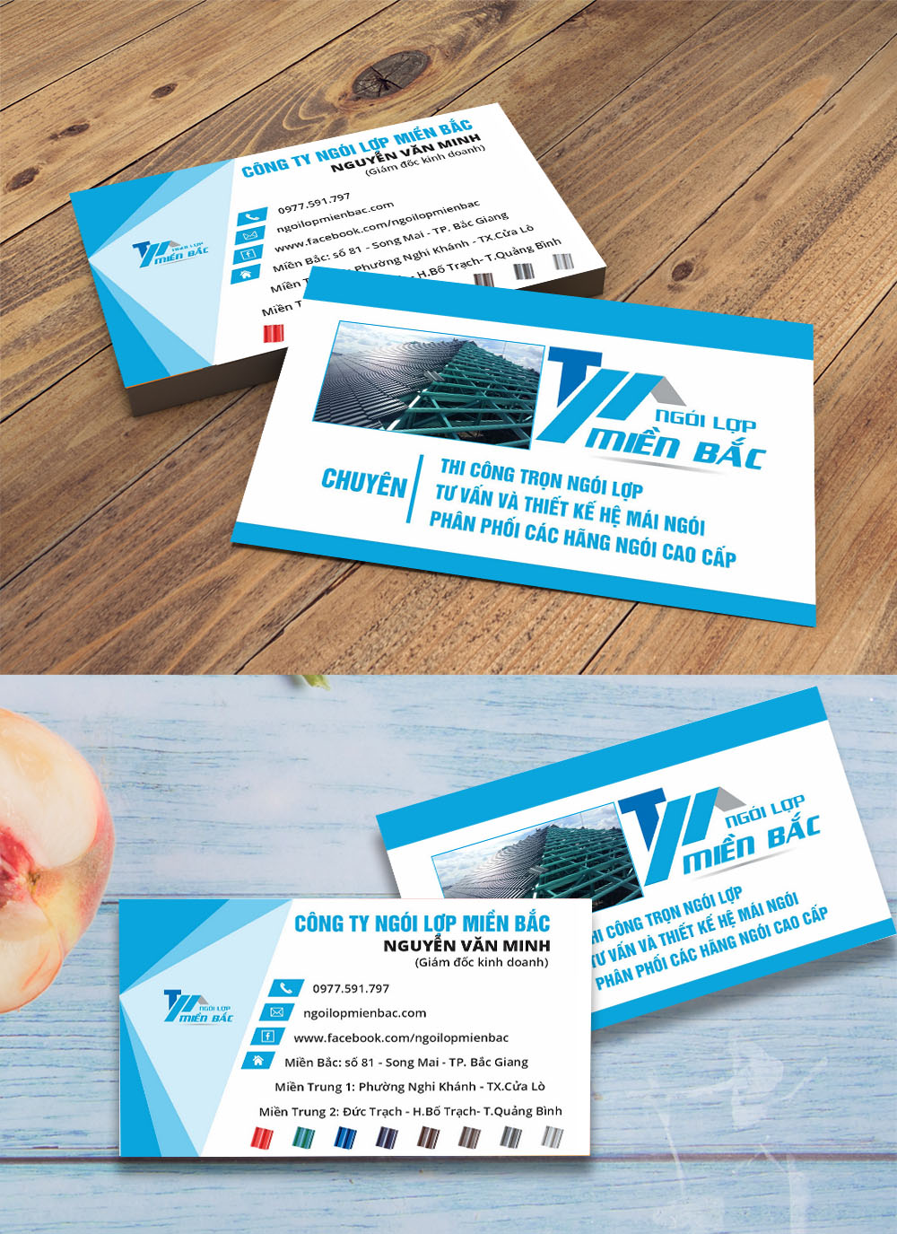 Mẫu danh thiếp name card đẹp file corel 3