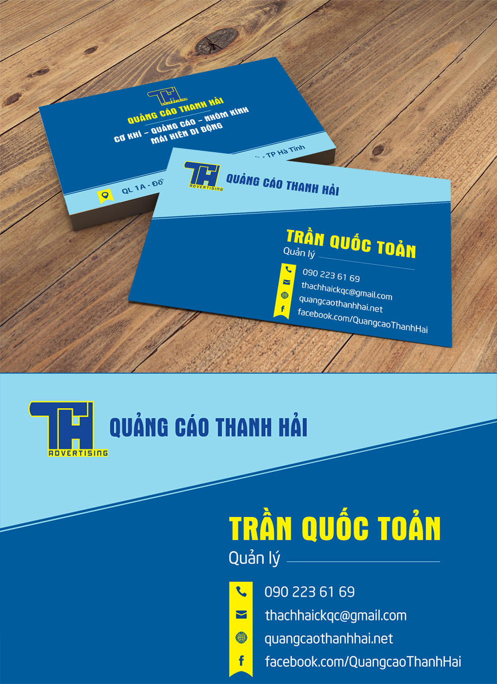 Mẫu danh thiếp namecard công ty file corel 1