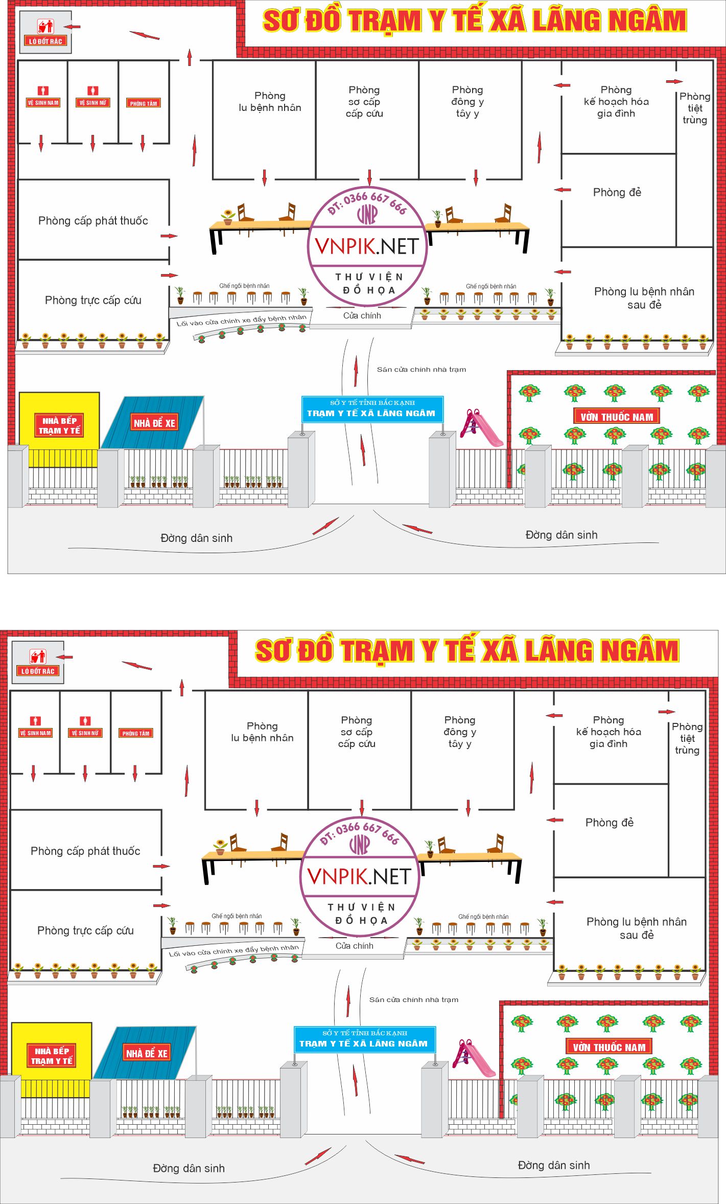 Sơ đồ trạm y tế xã hiệp lực