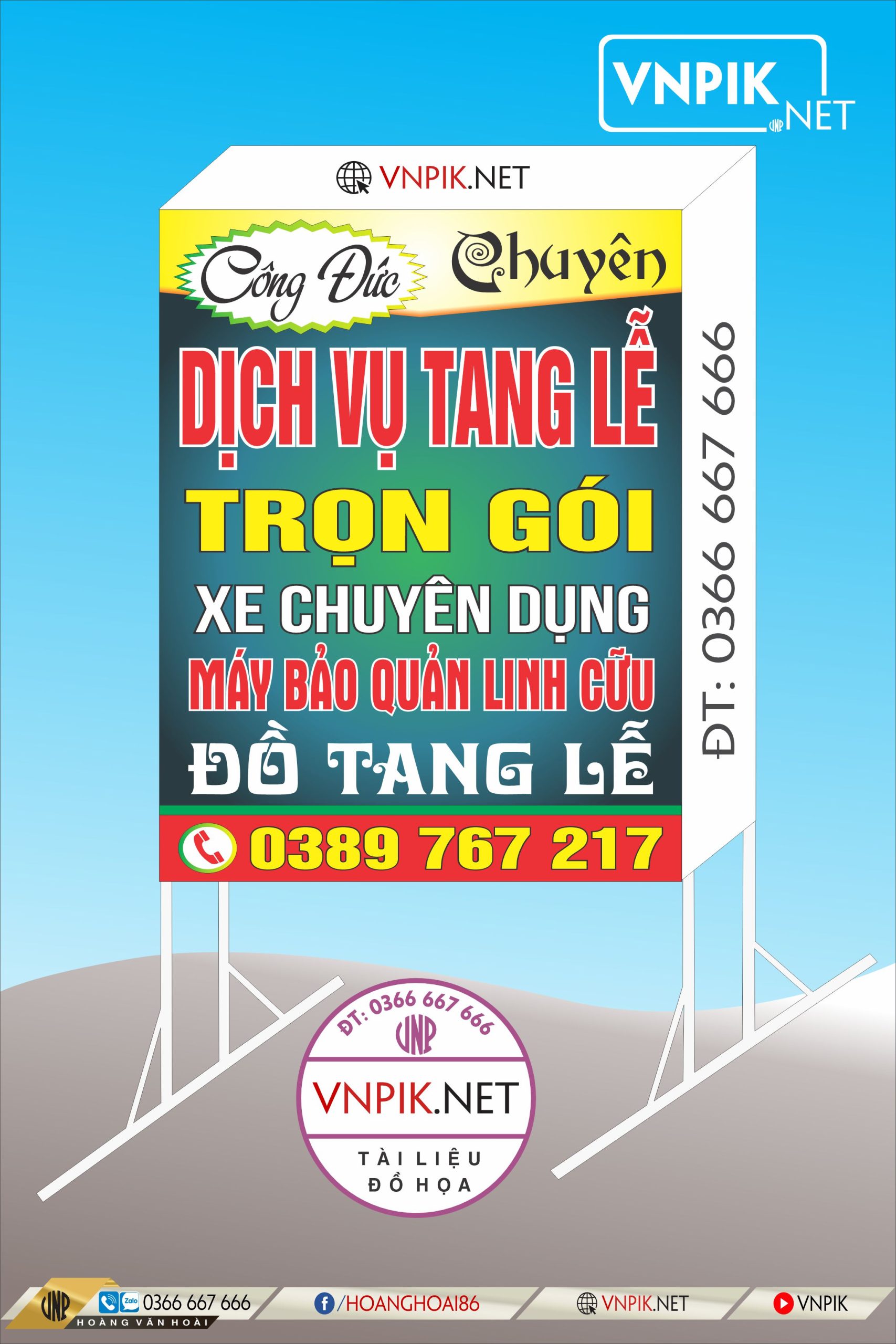 Mẫu bảng biển quảng cáo công ty file corel 63