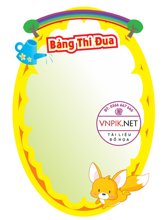 Trang Trí Mầm Non – Bảng Thi Đua #27 File PDF & CDR