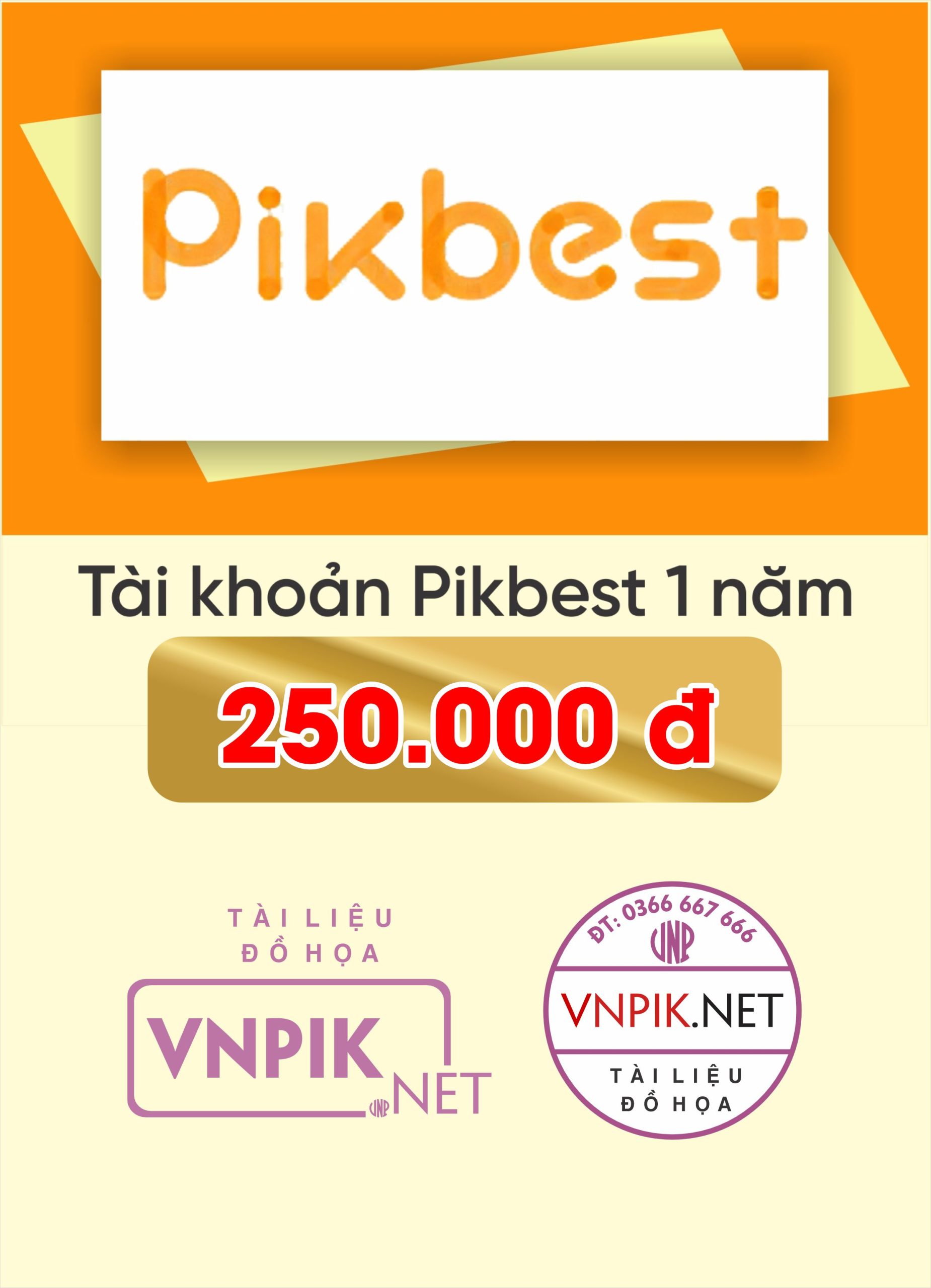 Tài khoản pikbest 1 năm giá 250k