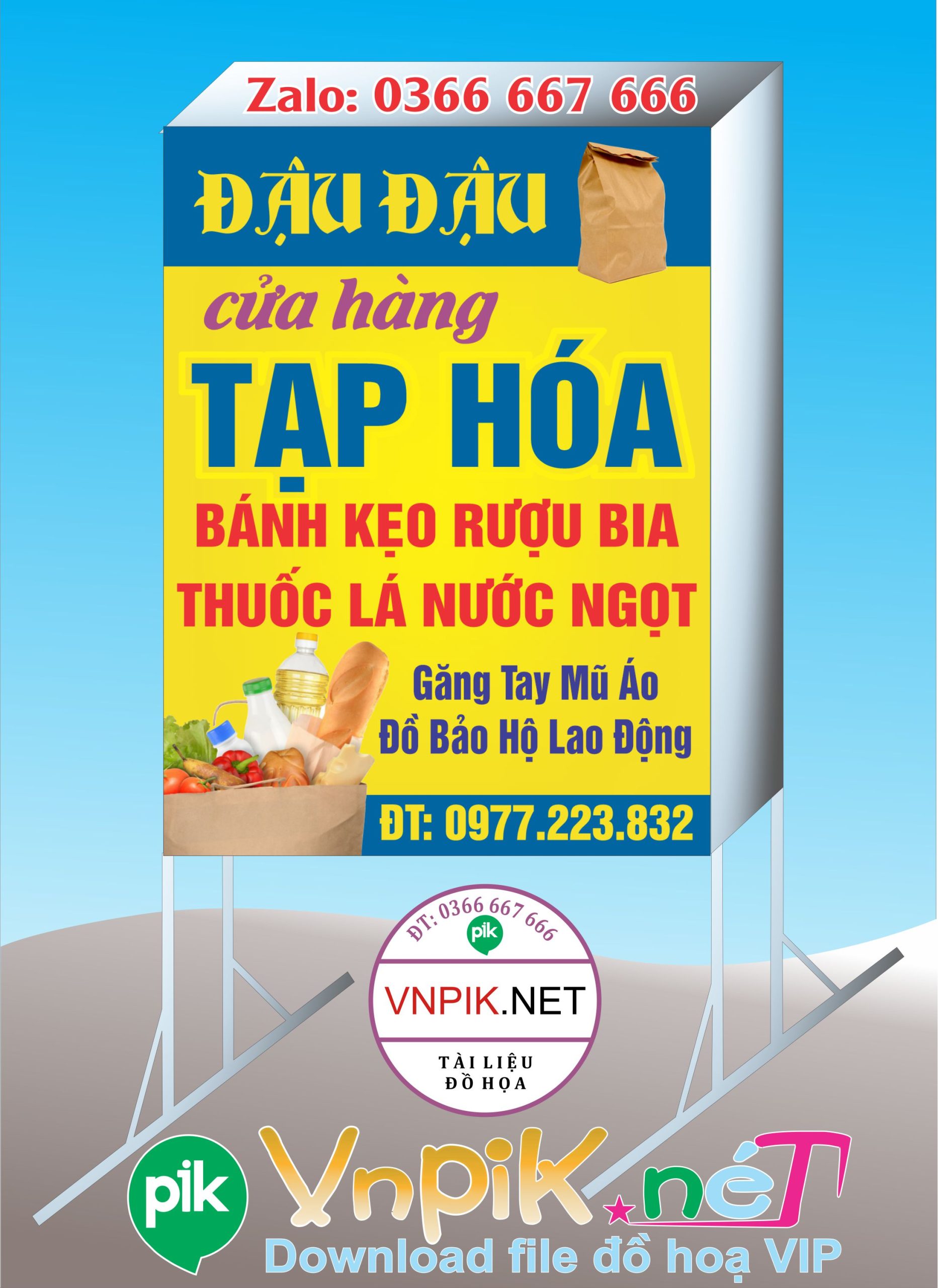 Biển Vẫy cửa hàng tạp hóa