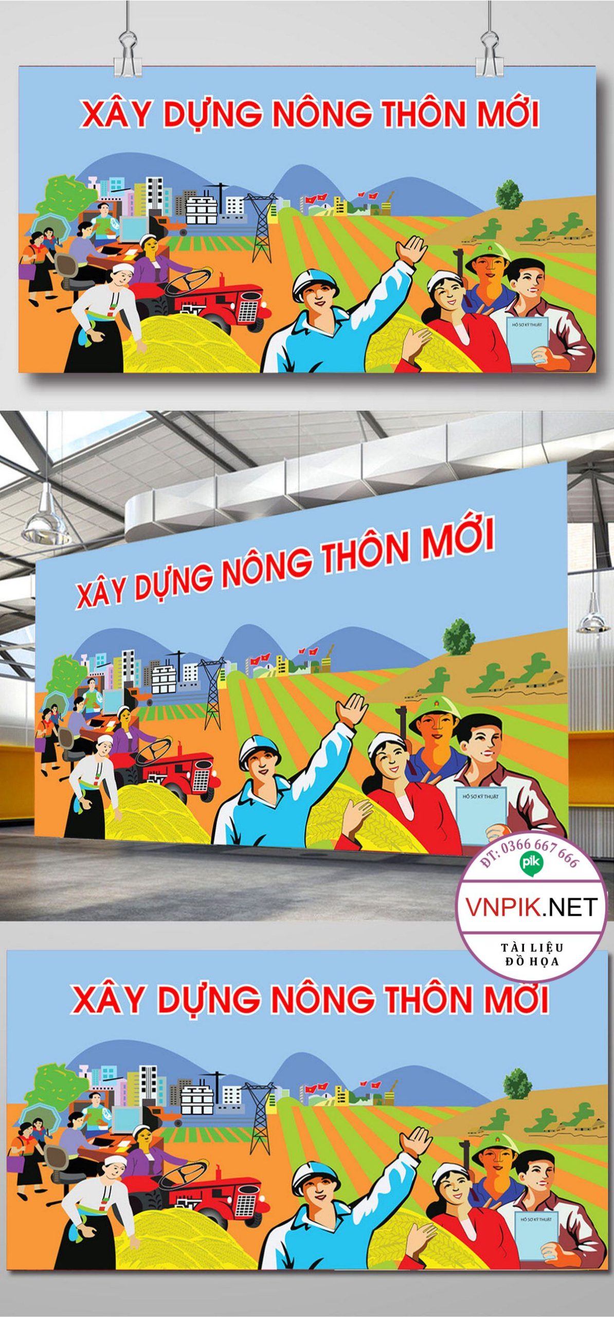 pano xây dựng nông thôn mới #1