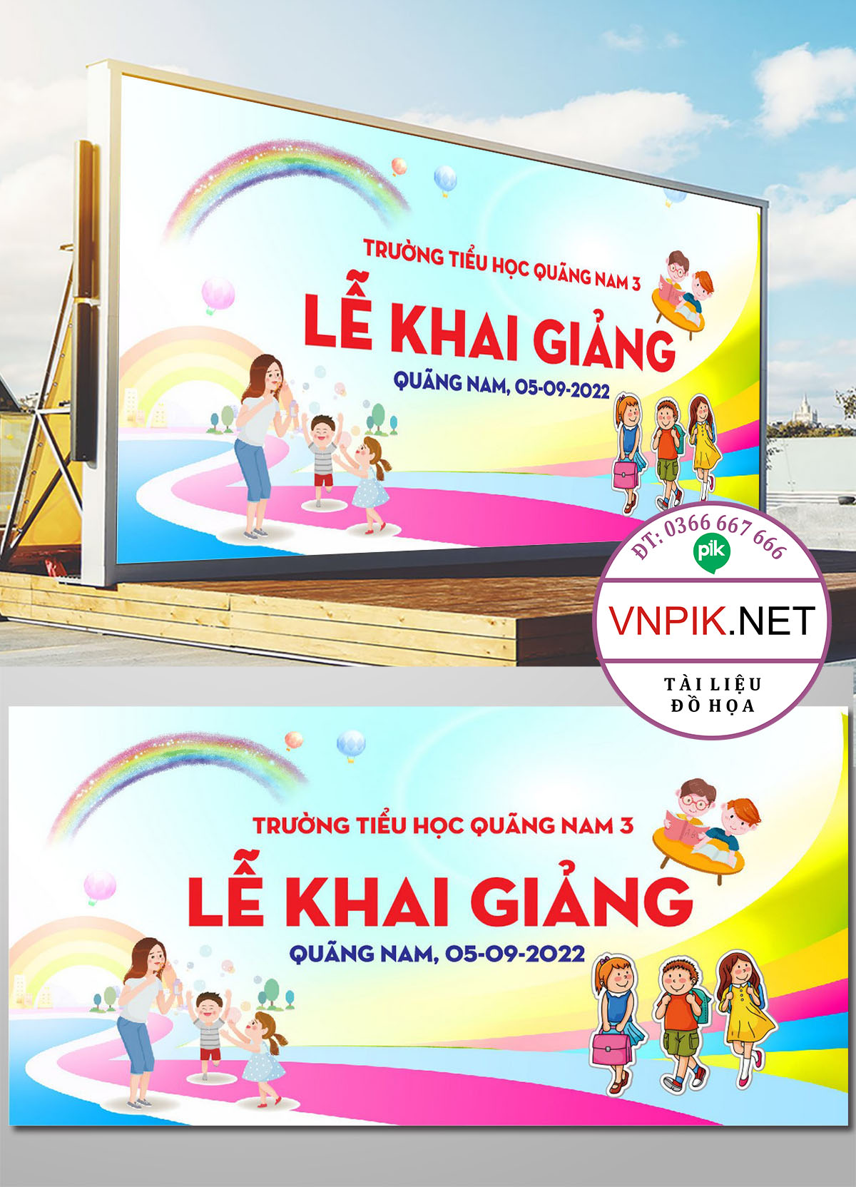 Mẫu Phông Nền Khai Giảng Năm Học Mới File Corel  37